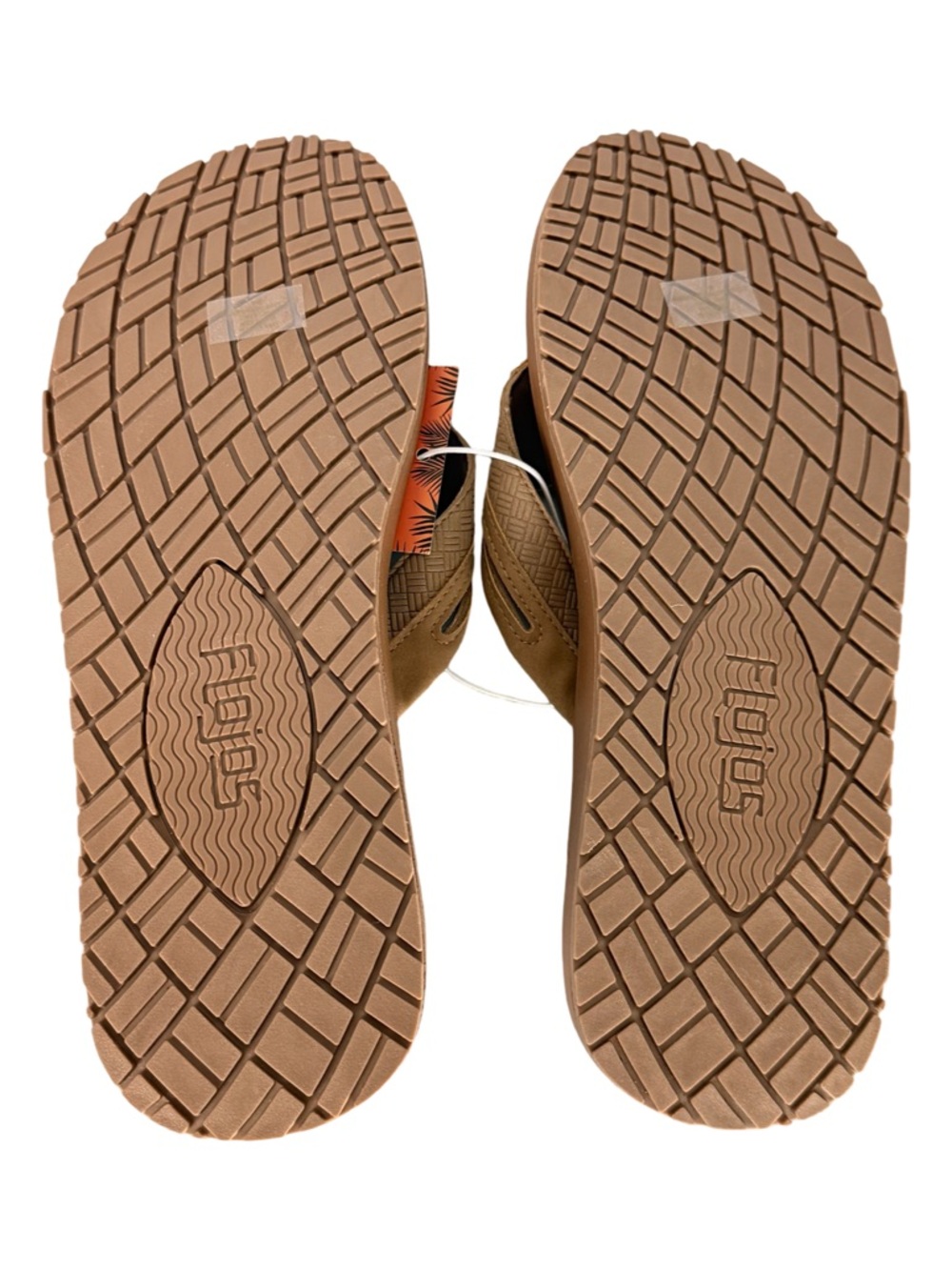 Flojos Ryan men's flip-flop Tan Size 10 NWT - Picture 5 of 6